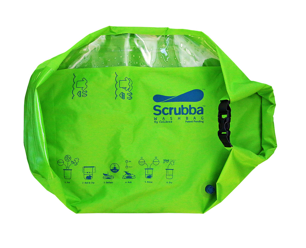 スクラバウォッシュバッグは世界最小の洗濯機。荷物を減らしたい旅行や